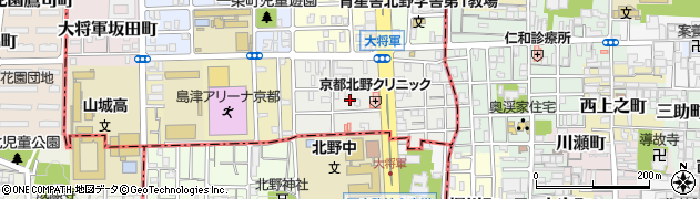 京都府京都市北区大将軍東鷹司町82周辺の地図
