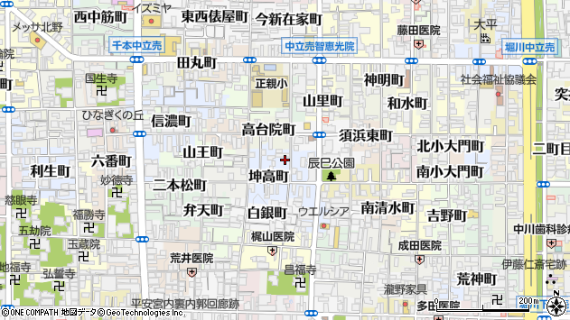 〒602-8272 京都府京都市上京区亀木町の地図