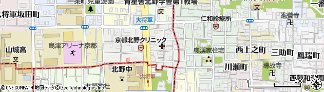 京都府京都市北区大将軍東鷹司町170周辺の地図