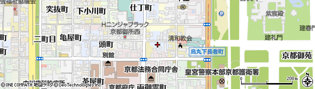 京都府京都市上京区東長者町周辺の地図