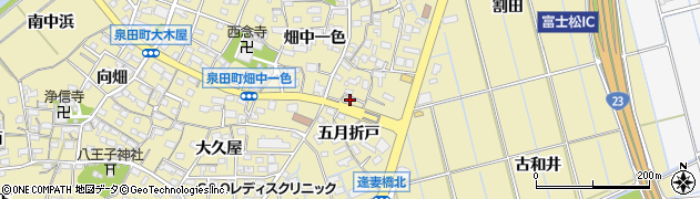 愛知県刈谷市泉田町五月折戸75周辺の地図