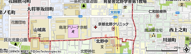 京都府京都市北区大将軍東鷹司町23周辺の地図