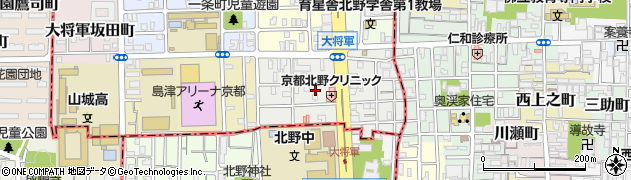 京都府京都市北区大将軍東鷹司町90周辺の地図