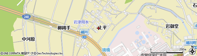 愛知県岡崎市細川町上平41周辺の地図
