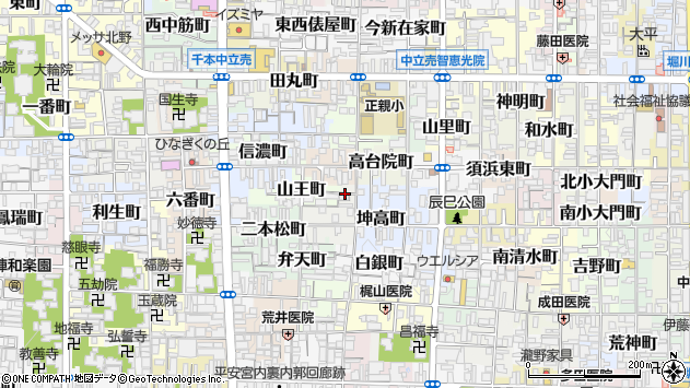 〒602-8273 京都府京都市上京区長谷町の地図