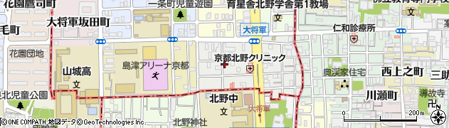 京都府京都市北区大将軍東鷹司町95周辺の地図