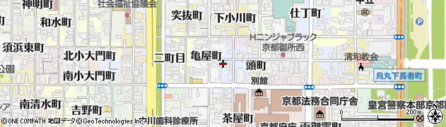 京都府京都市上京区中橋詰町周辺の地図