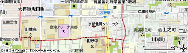 京都府京都市北区大将軍東鷹司町94周辺の地図