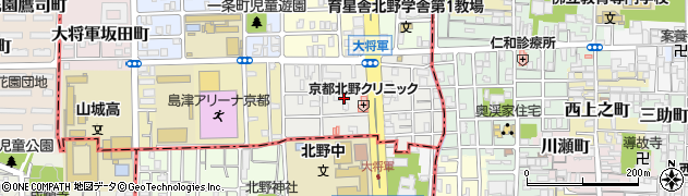 京都府京都市北区大将軍東鷹司町91周辺の地図