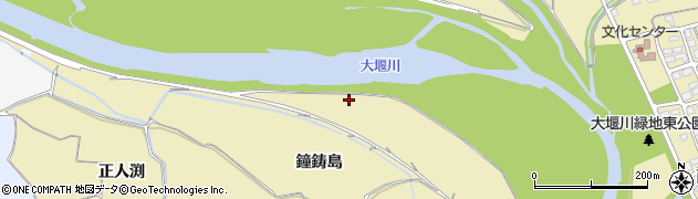 京都府亀岡市保津町（鐘鋳島新田）周辺の地図