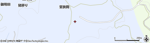 愛知県豊田市下山田代町（栗狭間）周辺の地図