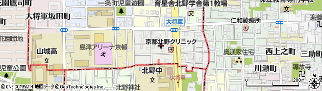 京都府京都市北区大将軍東鷹司町92周辺の地図