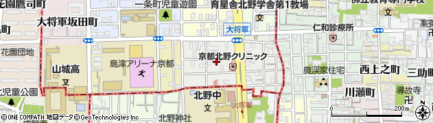 京都府京都市北区大将軍東鷹司町93周辺の地図