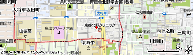 京都府京都市北区大将軍東鷹司町88周辺の地図
