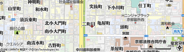 京都府京都市上京区二町目29周辺の地図