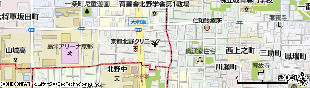 京都府京都市北区大将軍東鷹司町168周辺の地図