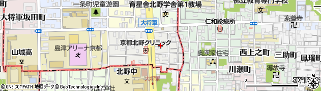 京都府京都市北区大将軍東鷹司町164周辺の地図