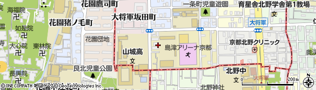 京都府京都市北区大将軍西鷹司町周辺の地図