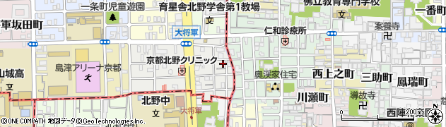 京都府京都市北区大将軍東鷹司町181周辺の地図