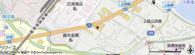 日産プリンス滋賀販売株式会社　栗東支店ルノー滋賀栗東周辺の地図