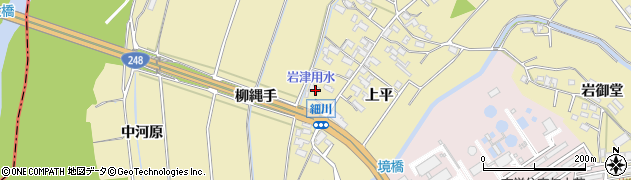 愛知県岡崎市細川町上平82周辺の地図