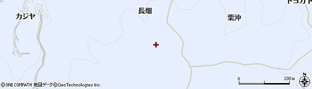 愛知県豊田市下山田代町長畑周辺の地図
