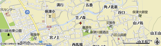 京都府亀岡市保津町笠ノ森31周辺の地図