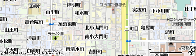 京都府京都市上京区北小大門町550-2周辺の地図