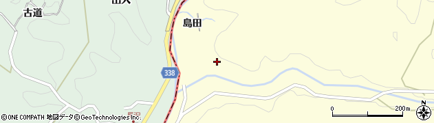 愛知県岡崎市大柳町（島田）周辺の地図