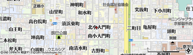 京都府京都市上京区北小大門町551周辺の地図