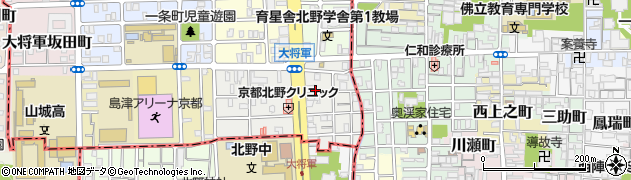 京都府京都市北区大将軍東鷹司町155周辺の地図