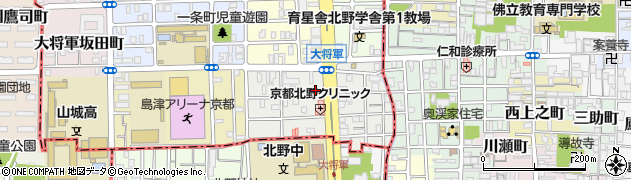 京都府京都市北区大将軍東鷹司町99周辺の地図