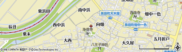愛知県刈谷市泉田町向畑112周辺の地図