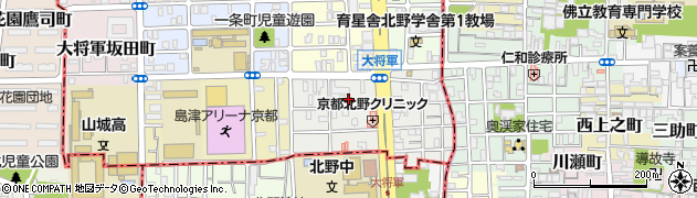 京都府京都市北区大将軍東鷹司町104周辺の地図