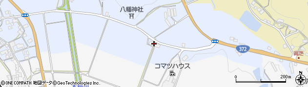 京都府亀岡市本梅町中野（大水戸）周辺の地図