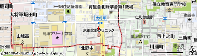 京都府京都市北区大将軍東鷹司町98周辺の地図