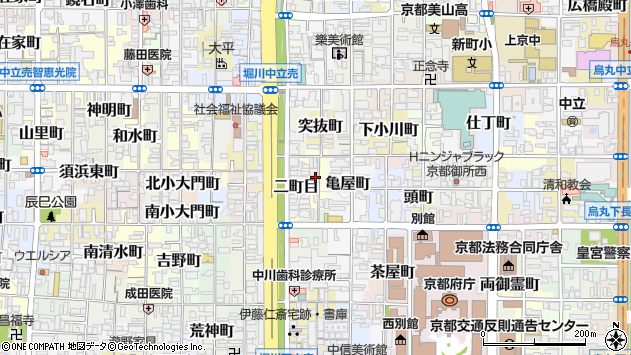 〒602-8063 京都府京都市上京区橋本町の地図