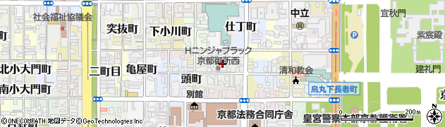 京都府京都市上京区仲之町周辺の地図