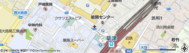駅レンタカー草津営業所周辺の地図