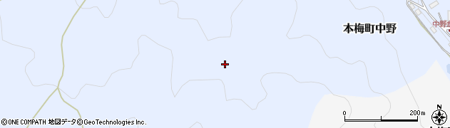 京都府亀岡市本梅町中野岩ノ原周辺の地図