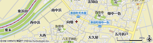 愛知県刈谷市泉田町向畑8周辺の地図