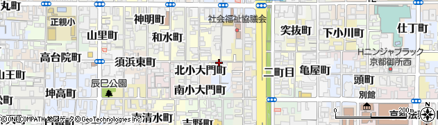 京都府京都市上京区杉本町周辺の地図