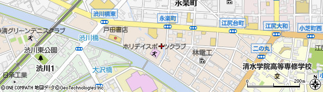 静岡県静岡市清水区江尻台町周辺の地図