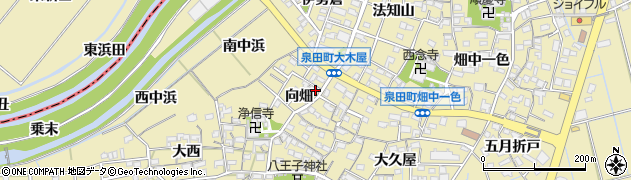 愛知県刈谷市泉田町向畑104周辺の地図