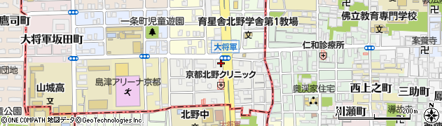 京都府京都市北区大将軍東鷹司町118周辺の地図