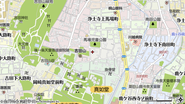 〒606-8413 京都府京都市左京区浄土寺下馬場町の地図