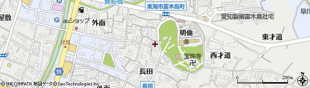 愛知県東海市富木島町貴船9周辺の地図
