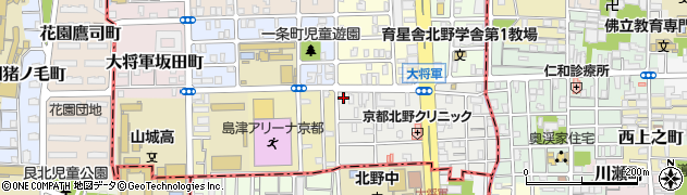 京都府京都市北区大将軍東鷹司町2周辺の地図