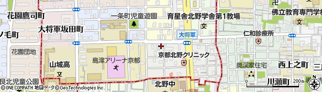 京都府京都市北区大将軍東鷹司町7周辺の地図