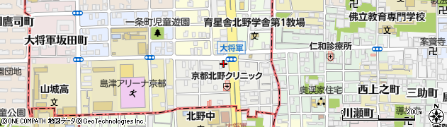 京都府京都市北区大将軍東鷹司町117周辺の地図